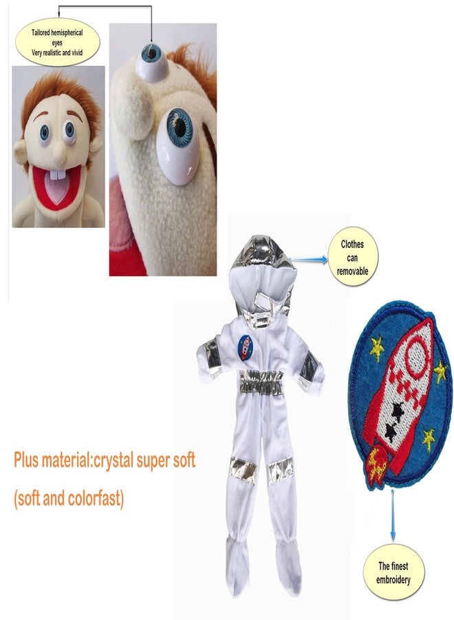 Rodayna 25", Rodayna Astronaut Cosmonaut Spaceman Puppet, Full Body, Ventriloquist Style Puppet,Hand Puppet with Movable Mouth for Kids and Adults - Image 3